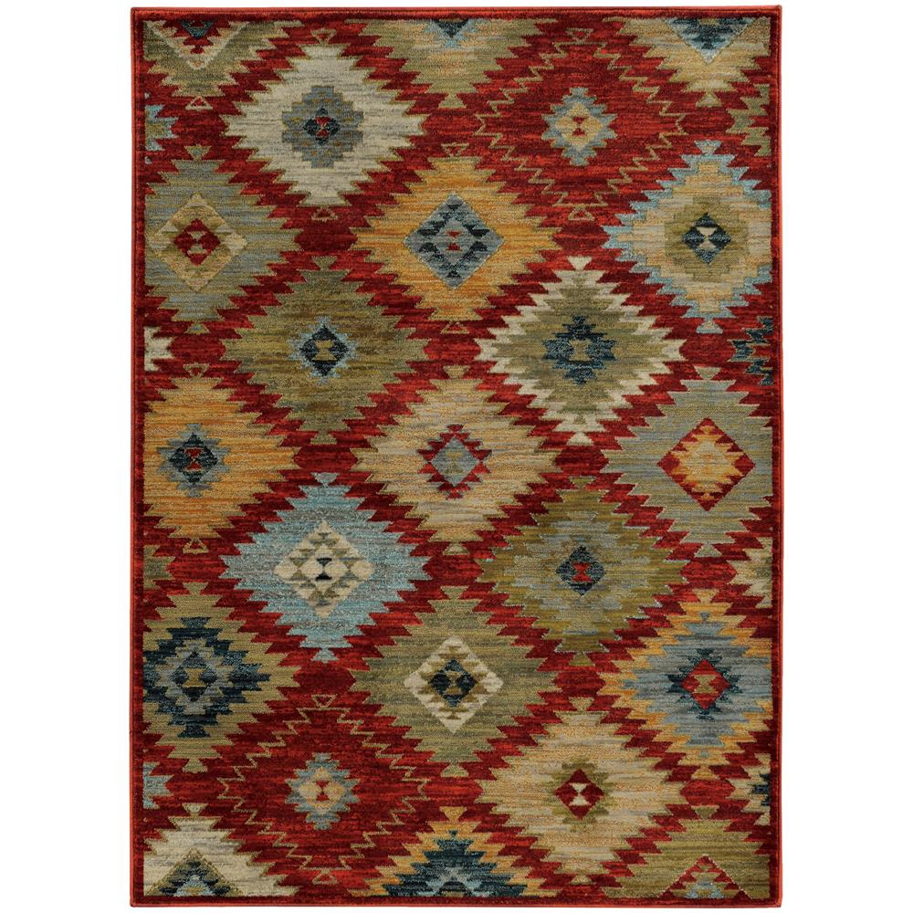 Oriental Weavers 5936D Sedona Red 3.10 X  5. 5 Area Rug